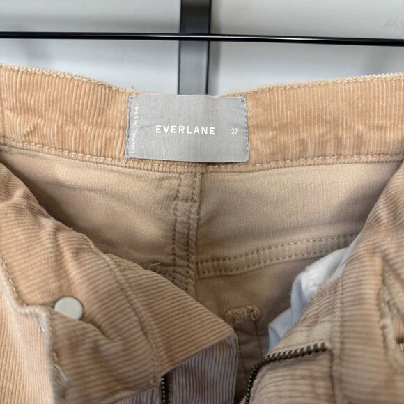 EVERLANE Baby Cord Cheeky Crop Tan Corduroy Jeans US Size 27 - Picture 9 of 10